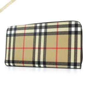 バーバリー 長財布 BURBERRY 財布 メンズ・レディース ラウンドファスナー ヴィンテージチェック ベージュ系 8052435｜brandol