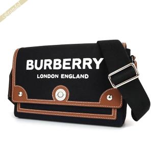 バーバリー ショルダーバッグ BURBERRY レディース ロゴプリント ブラック ブラウン 8055748｜brandol