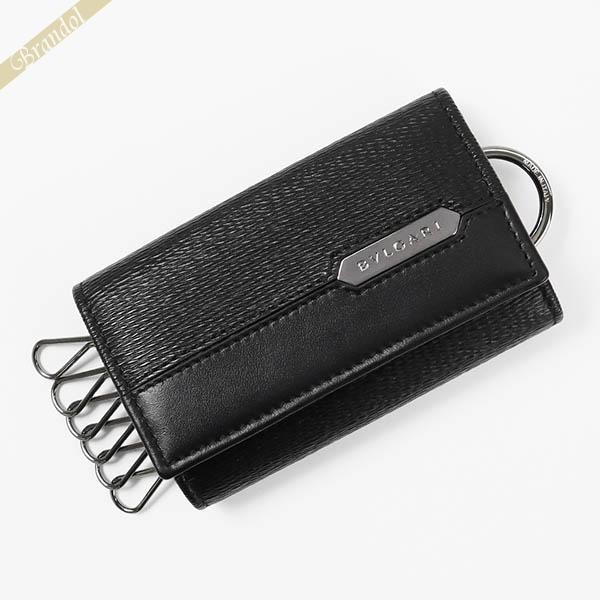 ブルガリ キーケース BVLGARI ブルガリブルガリ マン ロゴプレート ブラック メンズ 280...