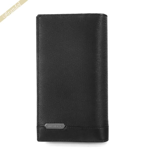 《クーポン配布中》ブルガリ 長財布 BVLGARI ブルガリブルガリ レザー ブラック 280922