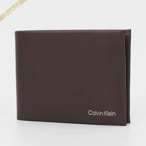 カルバンクライン 二つ折り財布 Calvin Klein ブラウン メンズ K50K510599BAR｜brandol