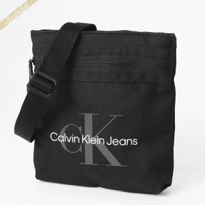 《店内全品_P9倍》カルバンクライン ジーンズ ショルダーバッグ Calvin Klein Jeans ロゴ サコッシュ ブラック K50K511097 BDS｜brandol