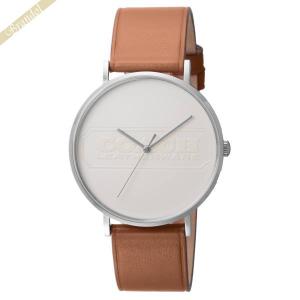 コーチ 腕時計 COACH メンズ Charles チャールズ ロゴ 41mm アイボリー オレンジ 14602600｜brandol