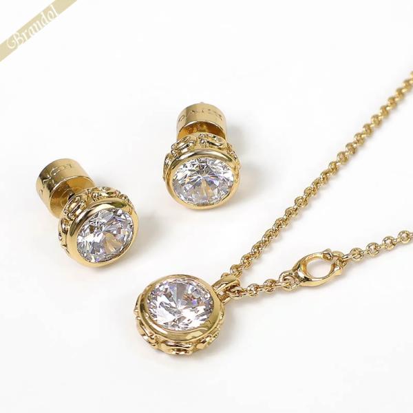 コーチ ネックレス COACH スタッドピアス セット 一粒クリスタル ゴールド 530390GLD...