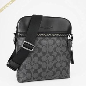 コーチ ショルダーバッグ COACH シグネチャー 縦型 ブラック系 メンズ 4010 QBMI5｜brandol