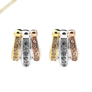 COACH（コーチ） ピアス プレーテッドブラス ロゴ パッド ロック