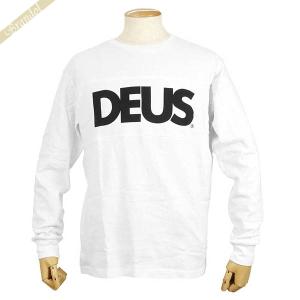 デウス・エクス・マキナ Tシャツ Deus Ex Machina メンズ 長袖 ロゴ S/M/L ホワイト DMF81530 WHITE｜brandol