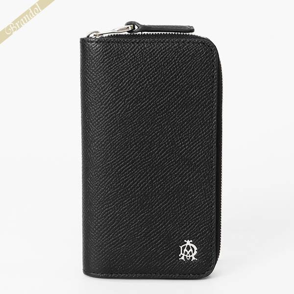 ダンヒル キーケース dunhill メンズ ラウンドファスナー レザー ブラック 19F22Z2C...