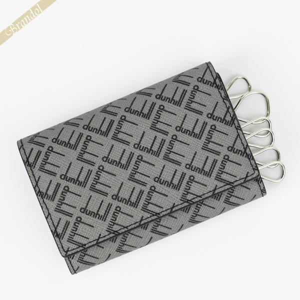 ダンヒル キーケース dunhill シグネチャー柄 グレー 24F2178LT038R メンズ【ク...