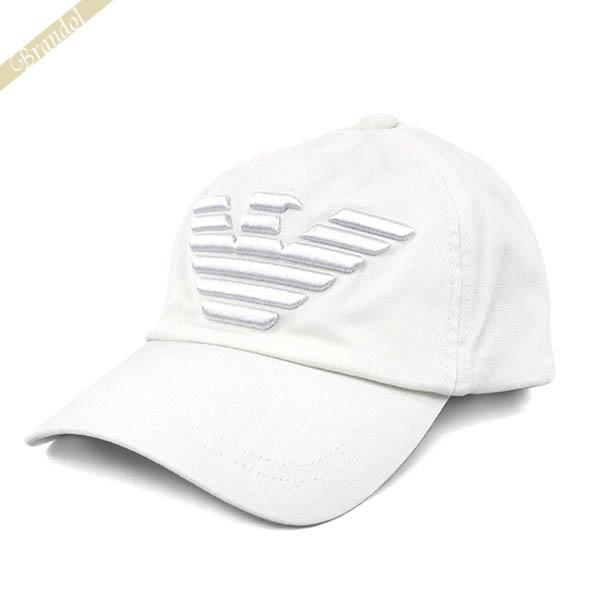 《クーポン配布中》エンポリオアルマーニ 帽子 EMPORIO ARMANI イーグルロゴ ベースボー...