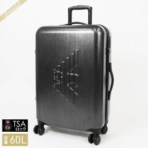 《クーポン》エンポリオアルマーニ キャリーケース EMPORIO ARMANI イーグルロゴ 60L Mサイズ ダークグレー Y4Q324 YME9J 80002