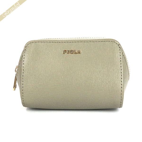 フルラ ポーチ FURLA エレクトラ ELECTRA レザー コスメポーチ グレージュ EAW3L...