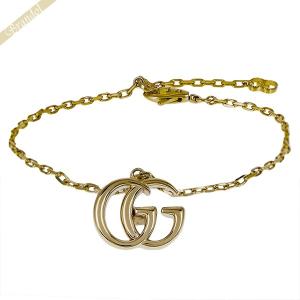 《P5倍_29日23:59迄》グッチ ブレスレット GUCCI レディース K18 ダブルG イエローゴールド 501676 J8500 8000 17｜brandol