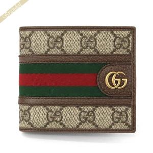 グッチ 二つ折り財布 GUCCI メンズ オフィディア GGコイン ウォレット ベージュ系 597609 96IWT 8745◇｜brandol