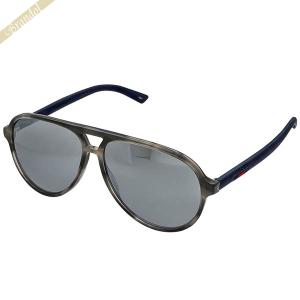 GUCCI（グッチ） サングラス フォックス型 ラインストーン マーブル柄