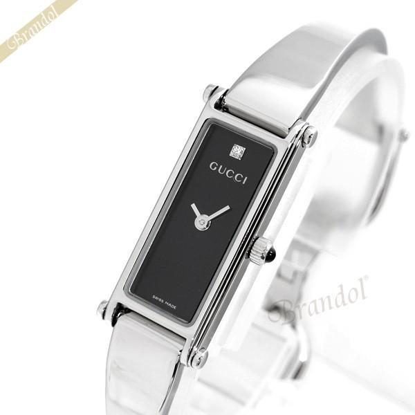 グッチ 腕時計 GUCCI レディース 1500 1Pダイヤ ブラック YA015555◇