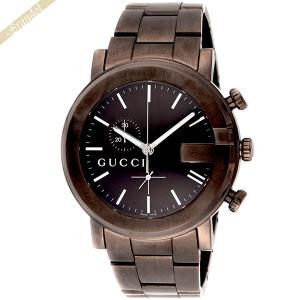 グッチ メンズ腕時計 GUCCI Gクロノ G-Chrono クロノグラフ 44mm ブラウン YA101341｜brandol