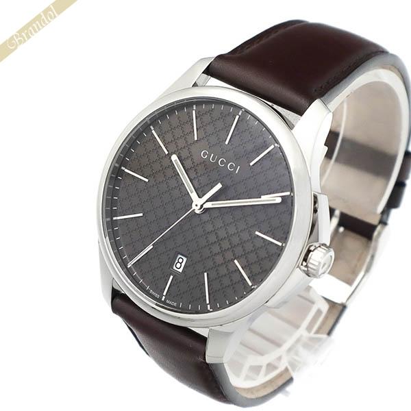 グッチ 腕時計 GUCCI メンズ Gタイムレス G-Timeless 40mm ブラウン×ブラウン...