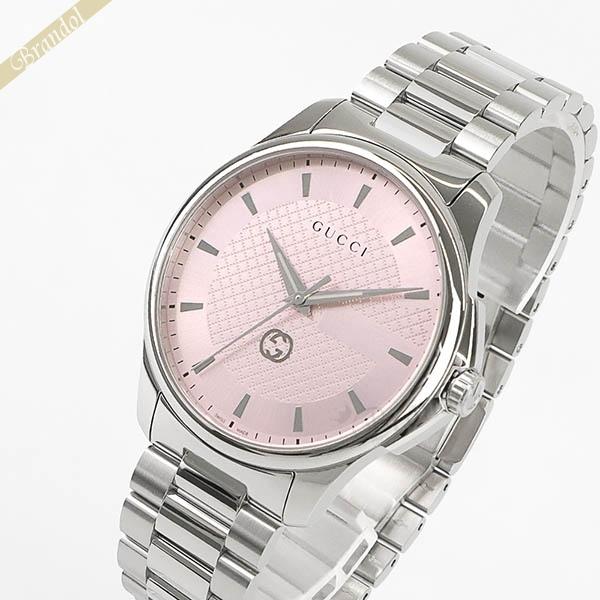 グッチ 腕時計 GUCCI メンズ Gタイムレス G-Timeless ロゴ 44mm ピンク シル...