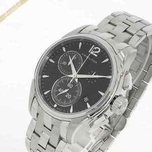 《クーポン財布》ハミルトン メンズ腕時計 HAMILTON ジャズマスター クロノグラフ 42mm ブラック×シルバー H32612131