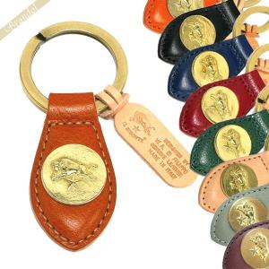 イルビゾンテ キーリング IL BISONTE レザー コインプレート キーホルダー 各色 C0563【クーポン配布】