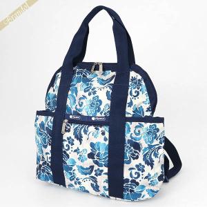 《P6倍_23日23:59迄》レスポートサック ミニボストンバッグ LeSportsac DOUBLE TROUBLE 花柄 ブルー×ホワイト系 2442 E478 | ブランド｜brandol