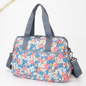 《クーポン》レスポートサック ボストンバッグ LeSportsac HARPER BAG 2way 旅行バッグ 花柄 ブルー系マルチカラー 3356 F666