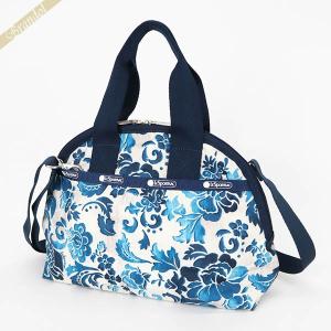 レスポートサック ショルダーバッグ LeSportsac YORK SATCHEL 2way ミニボストンバッグ 花柄 ブルー×ホワイト系 レディース 3561 E478 | ブランド｜brandol