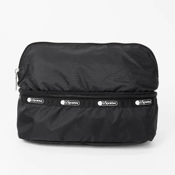 《クーポン》レスポートサック ポーチ LeSportsac 無地 ブラック 3955 C509