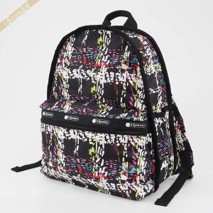 レスポートサック リュックサック LeSportsac BASIC BACKPACK チェック柄風 ブラック系マルチカラー 7812 E474｜brandol