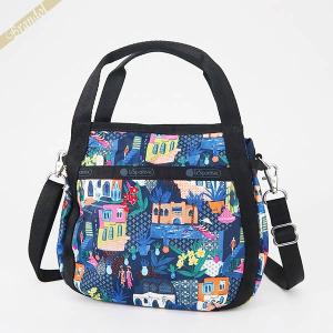 《店内全品_P9倍》レスポートサック ショルダーバッグ LeSportsac レディース SMALL JENNI 2way トートバッグ 風景柄 ブルー系 8056 E436｜brandol