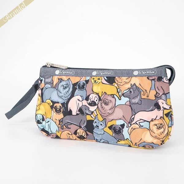 《クーポン》レスポートサック ポーチ LeSportsac SMALL JENNI 持ち手付き アニ...