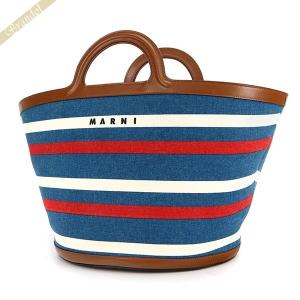MARNI House(MARNI market)赤黒ストライプ バスケット 中古・古着通販