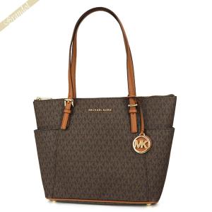 《P5倍_29日23:59迄》マイケルコース トートバッグ MICHAEL KORS レディース MKシグネチャー ブラウン 30S0GTTT1B 252｜brandol