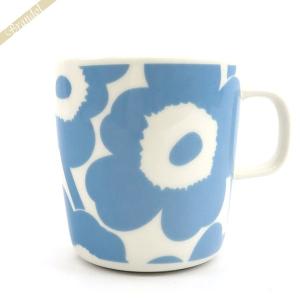 マリメッコ マグカップ marimekko Pieni Unikko ピエニ ウニッコ 花柄 400ml ホワイト×ライトブルー 070636 151｜brandol