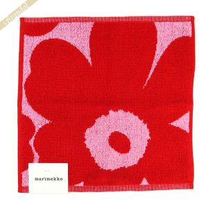 《店内全品_P9倍》マリメッコ ハンドタオル marimekko Pieni Unikko ピエニ ウニッコ タオルハンカチ レッド×ピンク 071203 331｜brandol