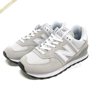 ニューバランス スニーカー new balance レディース ［22.0-25.5cm］ ライトグレー×ホワイト WL574EW 100 WHITE｜brandol