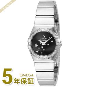 《期間限定P10倍》オメガ 腕時計 OMEGA レディース Constellation コンステレーション 24mm ブラック シルバー 123.15.24.60.01.001｜brandol