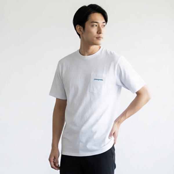 《クーポン》パタゴニア Tシャツ Patagonia メンズ ボードショーツ ロゴ ポケット レスポ...