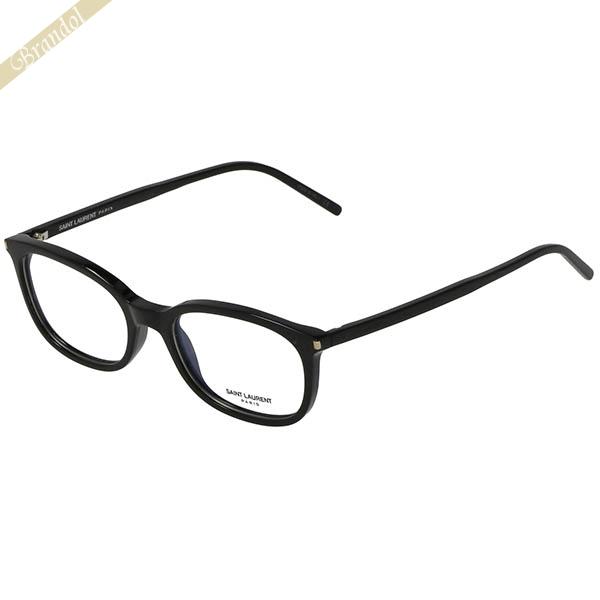 サンローラン メガネフレーム SAINT LAURENT レディース ウェリントン セルフレーム ブ...