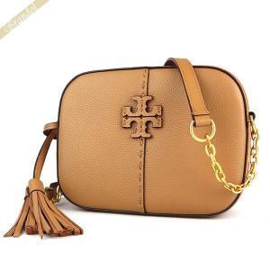 《P5倍_29日23:59迄》トリーバーチ ショルダーバッグ TORY BURCH レディース マックグロー カメラバッグ ライトブラウン 64447 227｜brandol