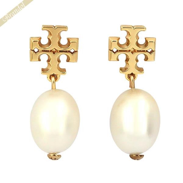 トリーバーチ ピアス TORY BURCH レディース クリスタル パールビーズ ドロップ ゴールド...