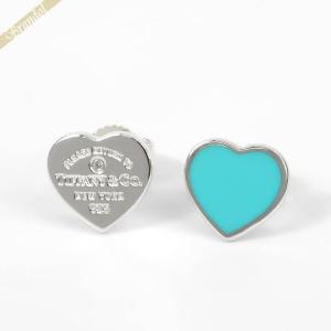 極美品 ティファニー リターントゥ ハート ダイヤ ブルー ピアス シルバー TIFFANY&Co.（ティファニー） ピアス Tiffany リターン トゥ RTT ミニ