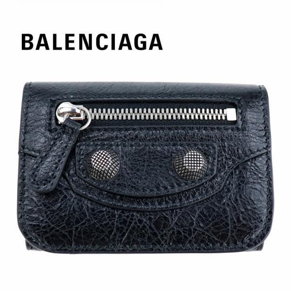 バレンシアガ 財布 三つ折り BALENCIAGA ミニ財布 715234 1VG9Y 1000 コ...