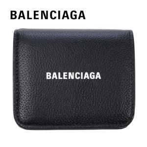 バレンシアガ 財布 二つ折り BALENCIAGA コンパクト ミニ財布 ブラック  小銭入れ付き ...