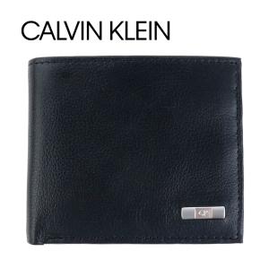 カルバンクライン 財布 二つ折り Calvin Klein ブラック 31CK130018 001 BLACK 折財布 レザー 本革 CK ロゴ ミニ財布 コンパクト｜ブランドパークス Yahoo!店