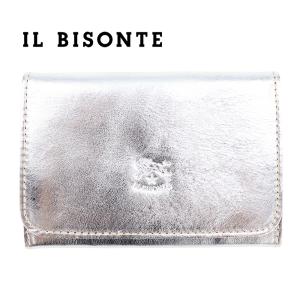 IL BISONTE（イルビゾンテ） カードケース 名刺入れ キャメル ヤキヌメ