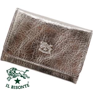 【新品未使用】イルビゾンテ 名刺入れ ブロンズ IL BISONTE IL BISONTE（イルビゾンテ） カードケース 名刺入れ ブロンズ パス