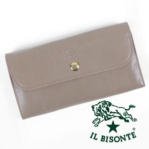 IL BISONTE（イルビゾンテ） 財布 二つ折り 長財布 ボタン L字