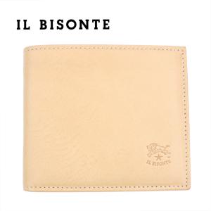IL BISONTE（イルビゾンテ） 財布 二つ折り レザー 本革 プラチナ